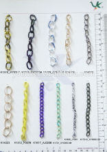 New design Spray painted chain curb shape aluminium chain