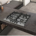 Four Rings Built-in Stove Top in Stainless Steel