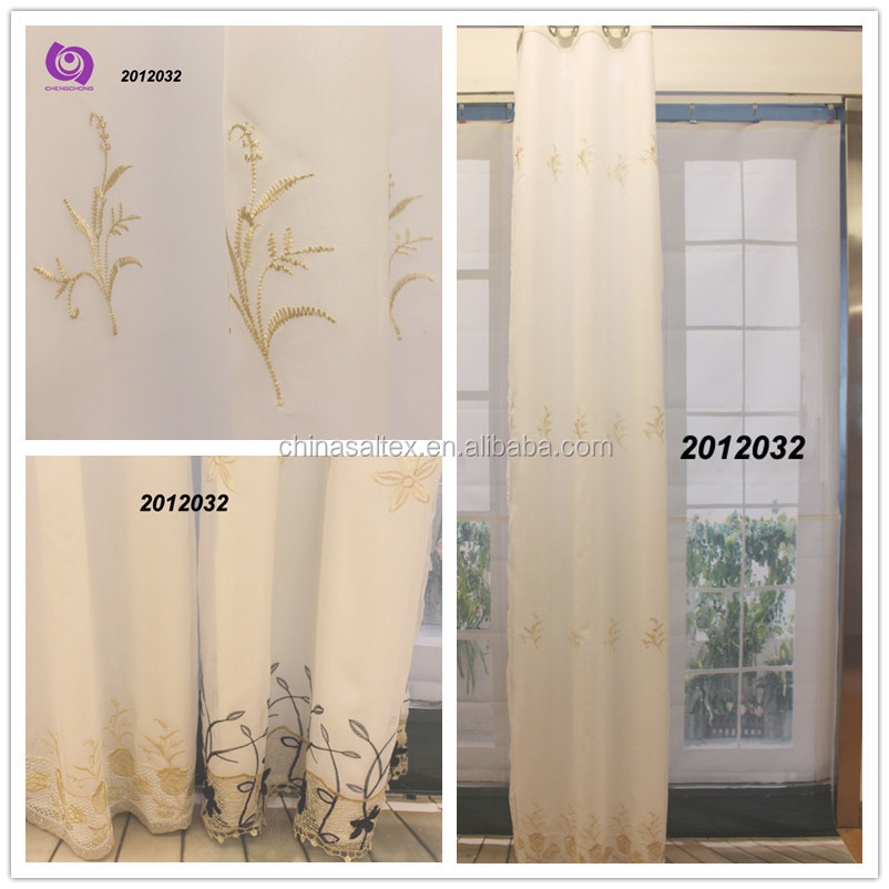 10 Years Experience in Manufacture Voile Guipe Embroidery (EMB) Design Curtains