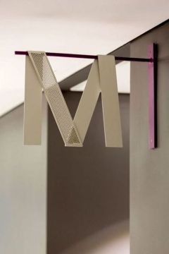 Metal wrap-around letters