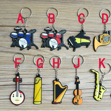 music element key chain key ring musical design
