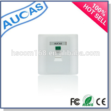 fiber faceplate with SC/LC/ST/FC / rj45 cat5e cat6 network faceplate / single port ABS plastic faceplate