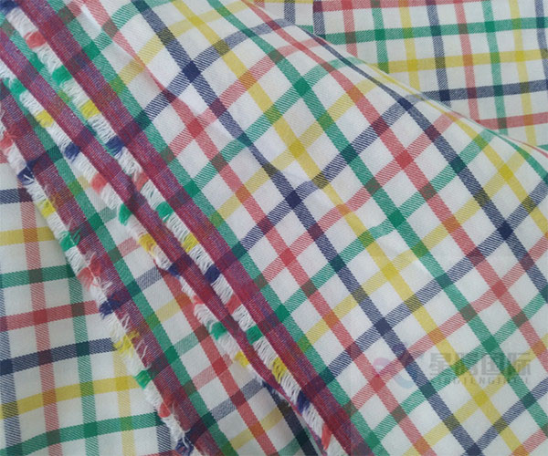 Colorful Cotton Checked Yarn Dyed Fabric For Shirts 