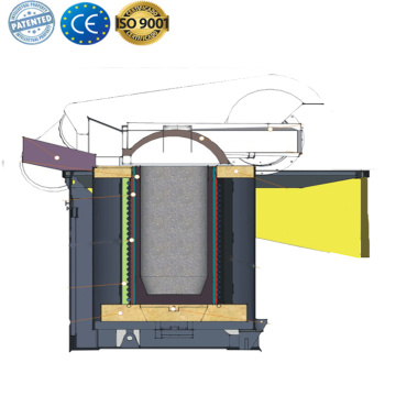 Four de fusion à induction à économie d&#39;énergie pour l&#39;acier