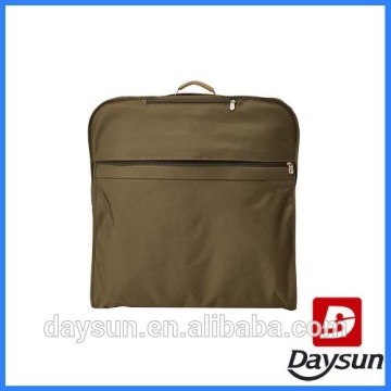 Superior nylon garment bag folding brown color