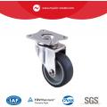 Light duty plate swivel TPR caster