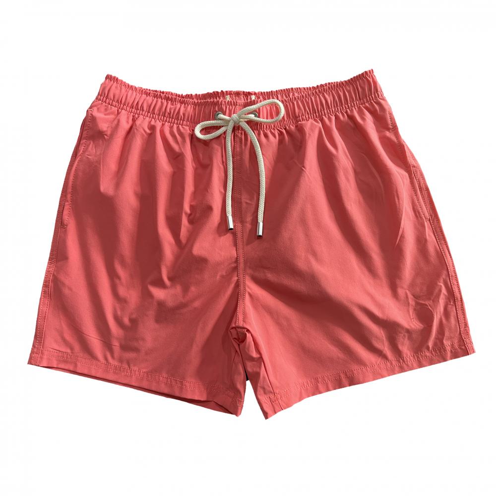 Polyester pure kleur heren strandbord shorts