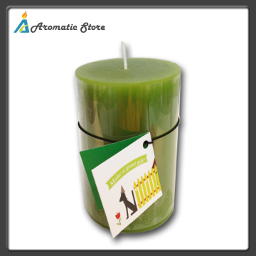 pillar scented candle