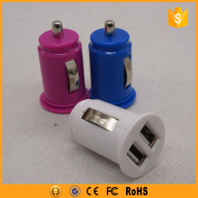 dual usb car charger with cable for blister packing