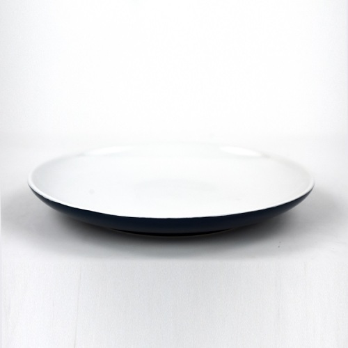 Meilleur prix rond en céramique restaurant assiette ronde bleue