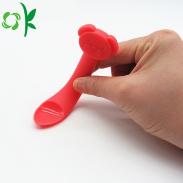 Silicone Baby Spoon Reusable Soft Feeding Training Spoon