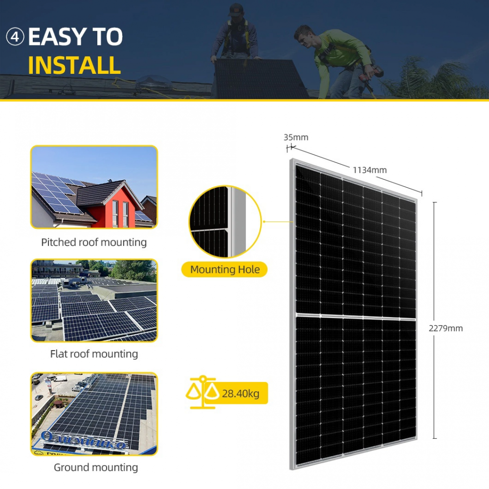 550W خلايا أحادية الألواح الشمسية 2 PNG 550w Mono Cells Solar Panels 2 Png