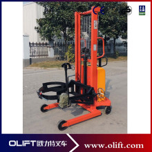a 308 55 Gallon Manual Tilting Drum Forklift Stackers