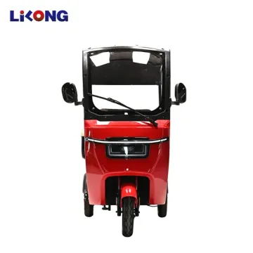 Electric Tricycle Scooter with Wiper and Roof