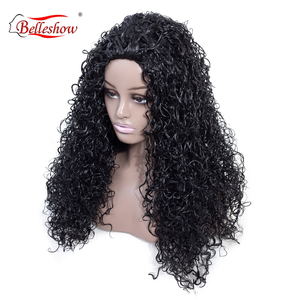 wholesale synthetic wig  hair wig   curly wig	 for African woman  high temperature