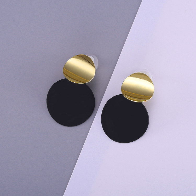 Gold Disc Earrings