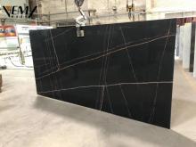 Marble Lauren Black Gold Artificial Quartz Slabs