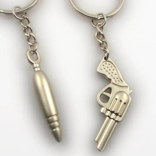 Custom 3D 2D Shape Metal Keychain para Hombres