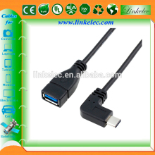 Angled type C usb 3.1 cable