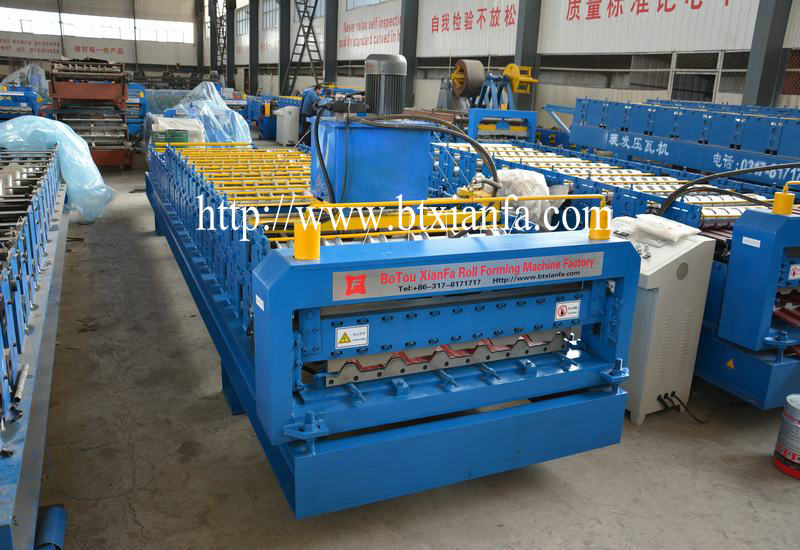 corrugated sheet metal roof making machine