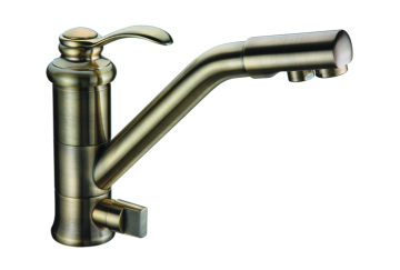 2-In-1 Bronze Kitchen Faucets With Water Filter