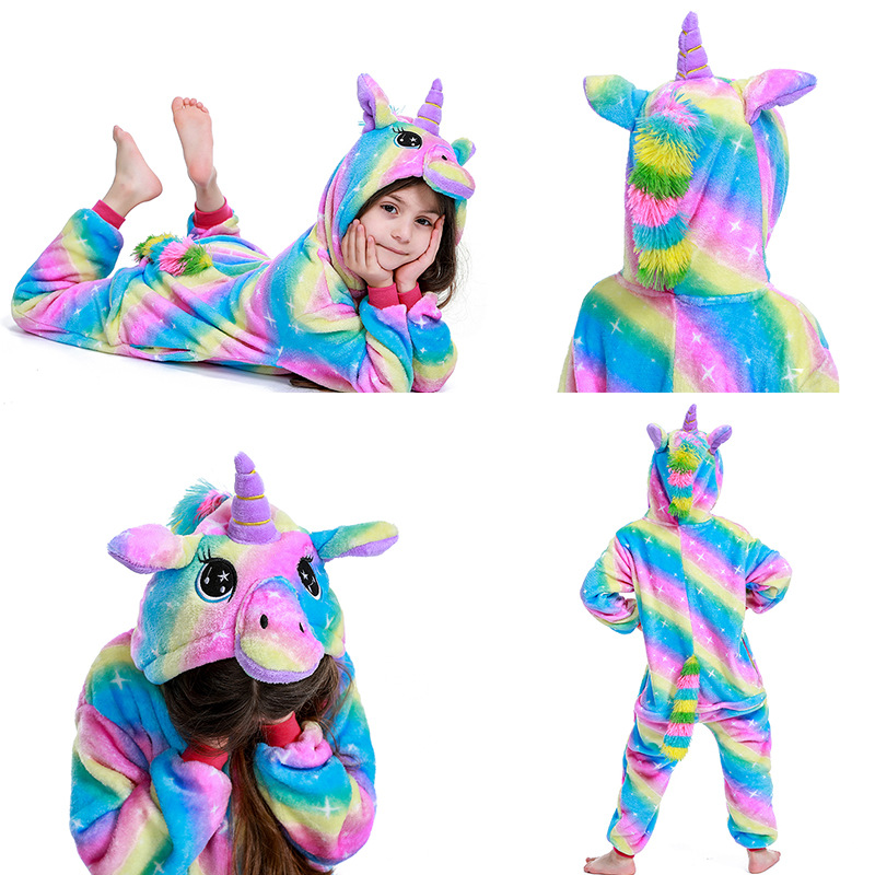 Kız Çocuk Çocuk Unicorn Pijama Takımı