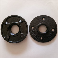black color malleable iron threaded floor flanges
