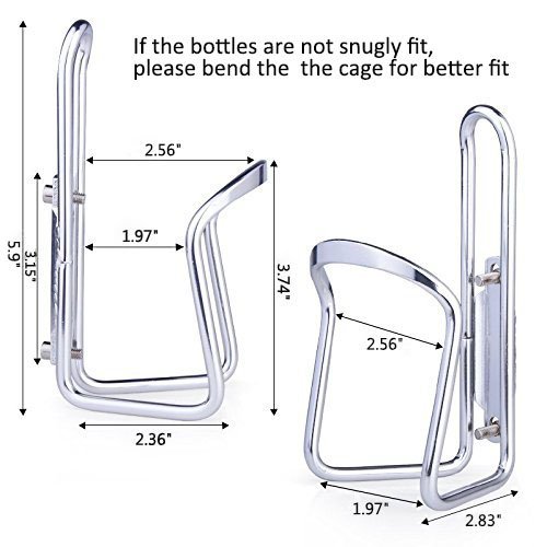 Road & Mountain Bicycle Water Bottle Cage Silver