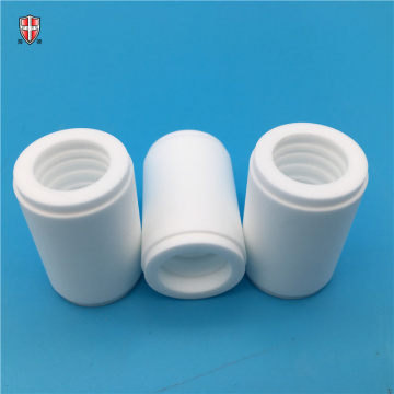 wear resistant alumina ceramic threaded bush sleeve