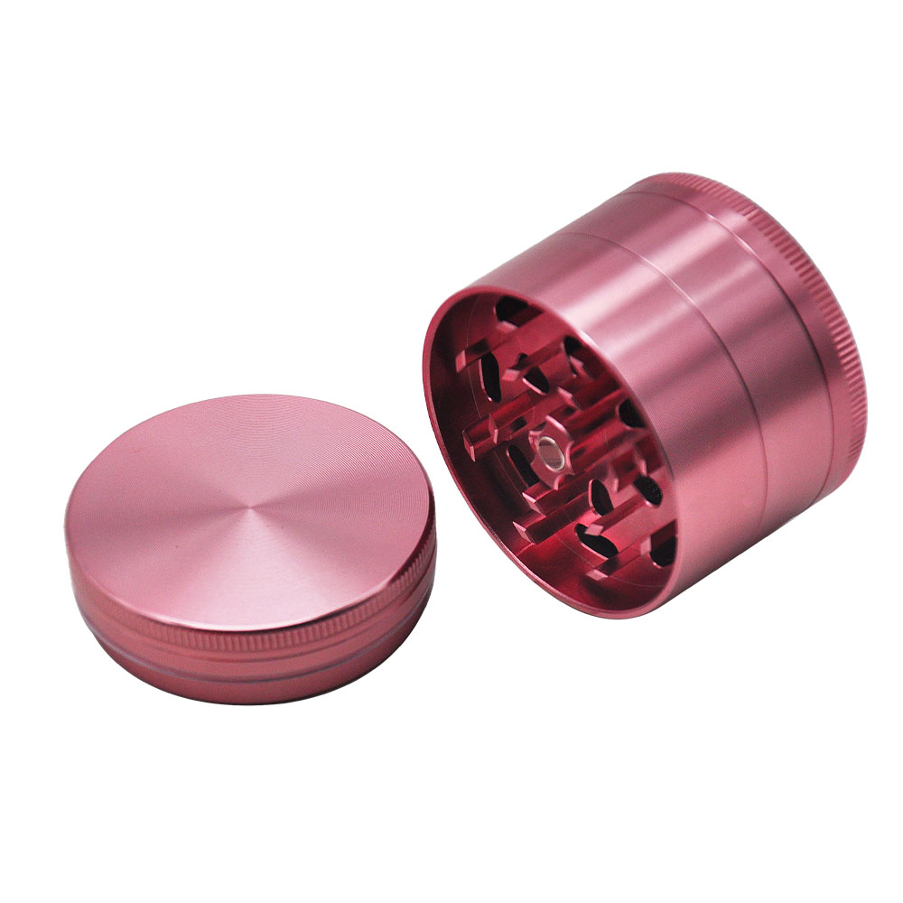 Aircraft Aluminum 56MM 4 Piece Weed Grinder Herb Grinder With Sharp Diamond Teeth Herb Crusher Smoking accessories