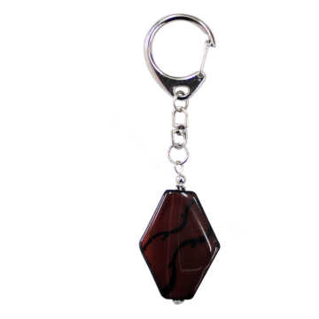 Natural Gemstone Agate Keychain