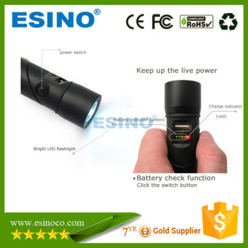 car charged Flashlight Mobile Phone Charger Power Bank