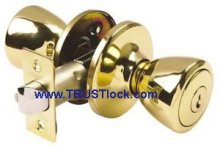 5601PB-ET:ANSI Grade 3 Tubular Entrance Knob Lock