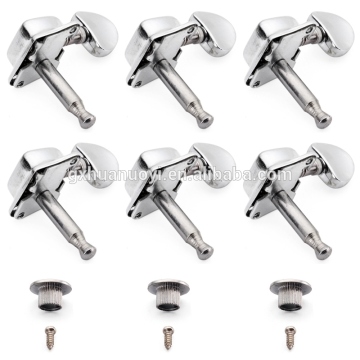 Acoustic Guitar String Semiclosed Tuning Pegs Tuners Machine Heads 3x3 Chrome