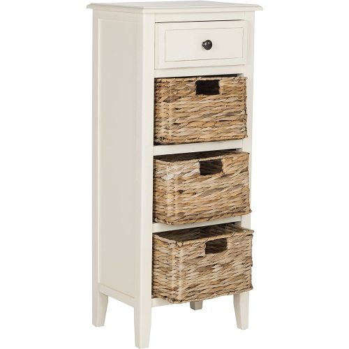 Wholesale Wooden Clothes Cabinet With Woven Basket Drawers