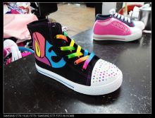 Children injection canvas shoes