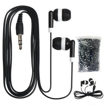 3.5 mm barato para mp3 mp4 auriculares desechables una vez use