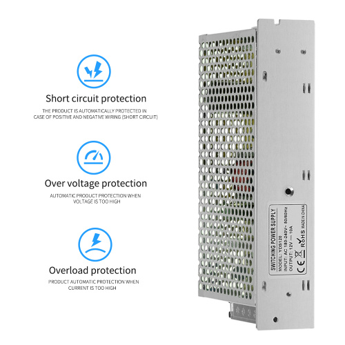 Alimentations à découpage industrielles 12V 10A