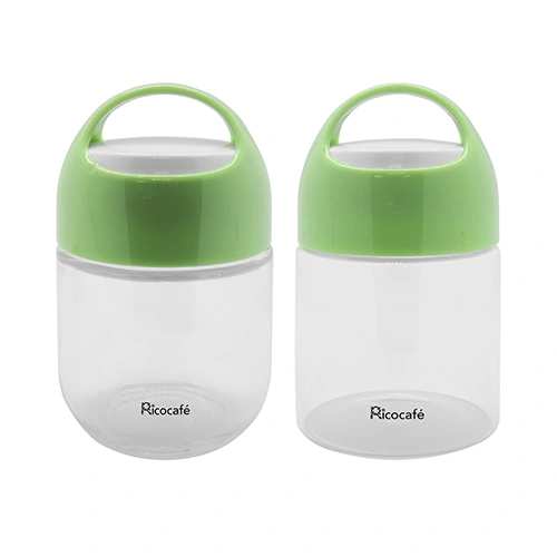 Portable Glass Salad Container with Sauce Box 420ml