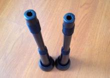 Black Rubber Teat Cup Liners For Milking Parlor / Milk Claw