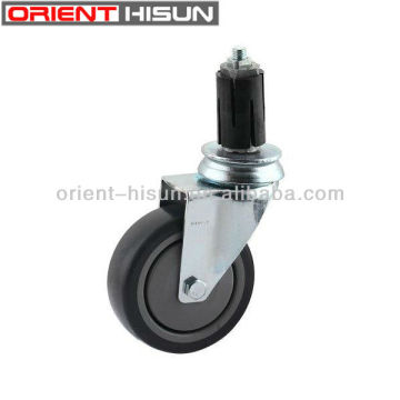 Expandable Stem Swivel TPR Industrial Caster Wheels