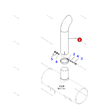 WA380-6 Exhaust Brake 423-02-D1110