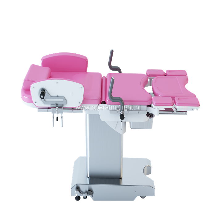 Double control electric gynecological examination bed