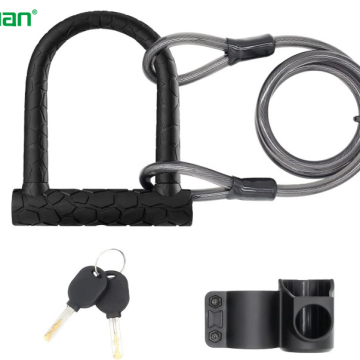 Bike U Lock with Cable jinjian Bike Lock