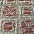 Fancy Chemical Lace Embroidery on Koshibo Fabric