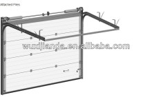 overhead sectional polycarbonate foamed garage door