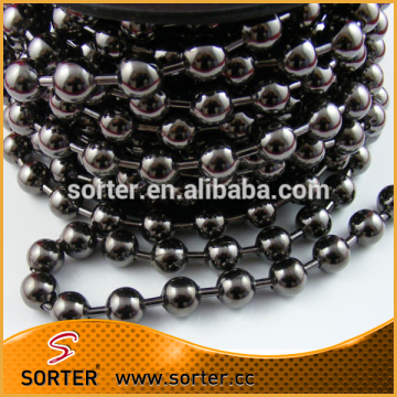 gleamy style gun metal color metal ball chain curtain