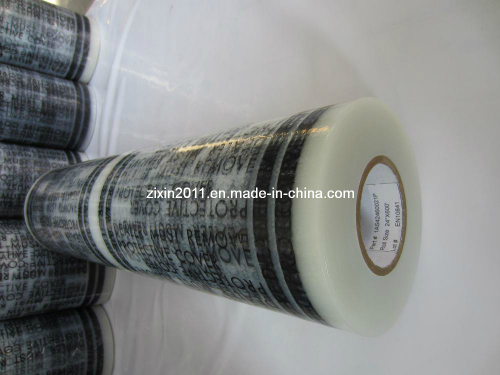 Automotive Carpet Polyethylene Film, Adhesive-Backed, Clear, 0.003