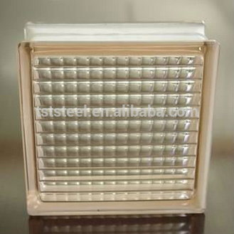 2015 new engraved building glass blocks, optical glass block