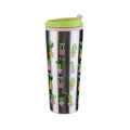 Double Wall Insulated Metal Shell Plastic Travel Mug